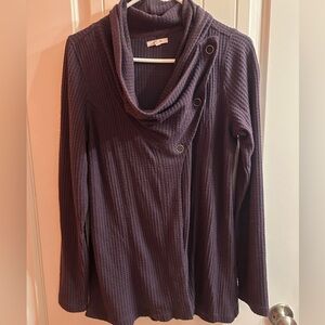 Large Dark Purple Cardigan